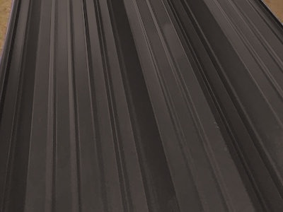 Окрашенный профнастил С21-1000, 0,45 мм, шоколадно-коричневый