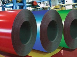 Оцинкованный рулон с полимерным покрытием RAL 6005, 0.35х1250