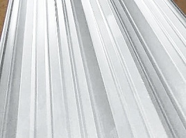 Окрашенный профнастил С8-1150, 0,5 мм, серо-белый